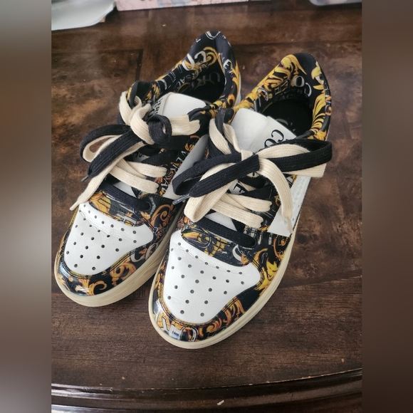 Versace Jeans Couture Baroque print Low-top Trainers size 8
